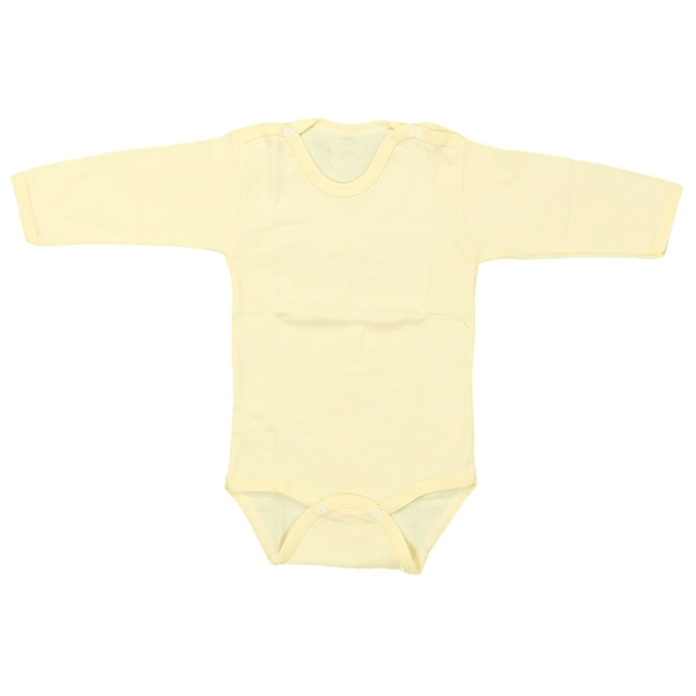 Long Sleeve Kids Bodysuit Yellow (1-3 Years) - 001.0001