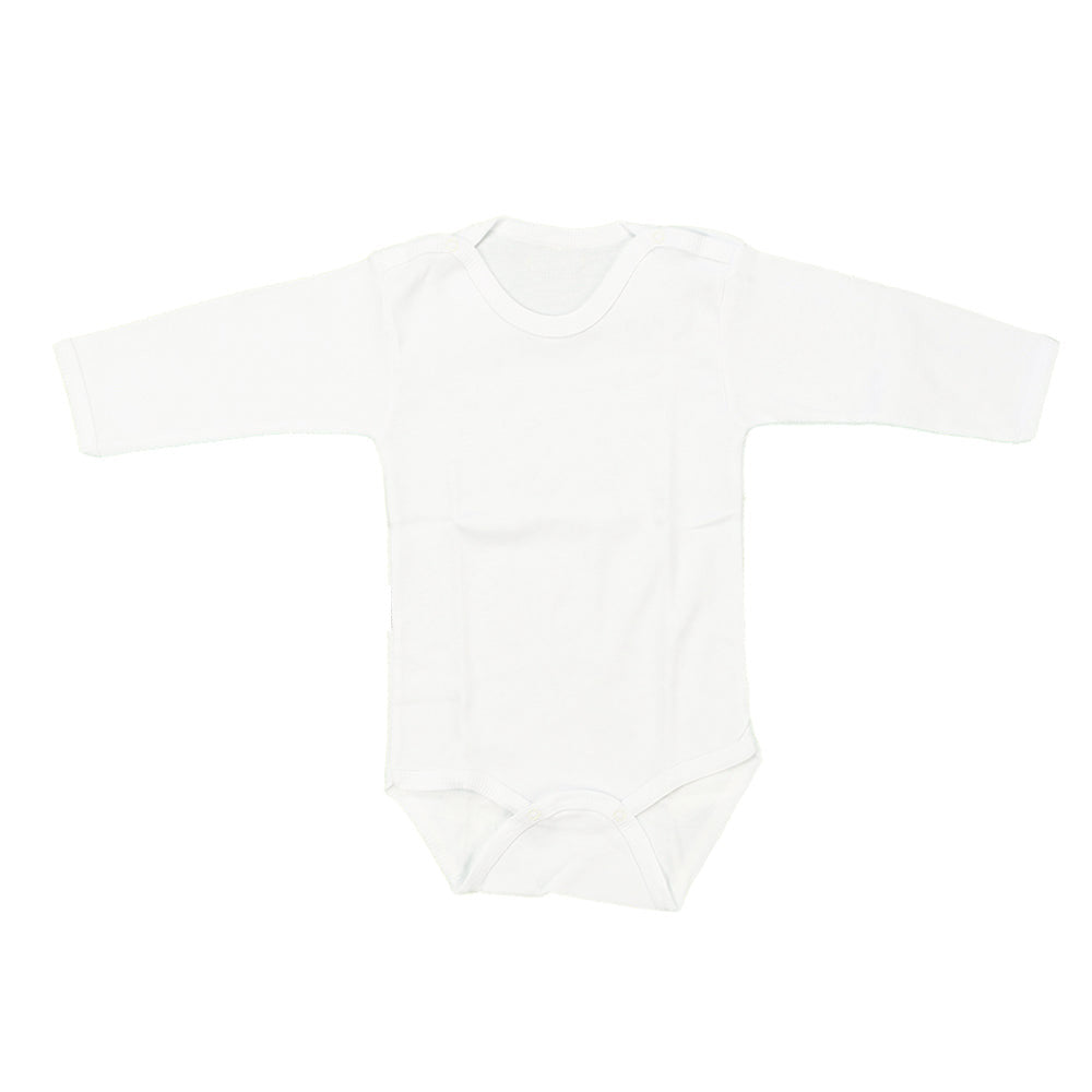 Long Sleeve Kids Bodysuit Ecru (1-3 Years) - 001.0001