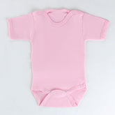 Short Sleeve Baby Bodysuit Pink (0-12 Months) - 001.0156