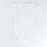 Short Sleeve Baby Bodysuit White (0-12 Months) - 001.0156