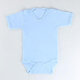 Short Sleeve Baby Bodysuit Blue (0-12 Months) - 001.0156