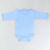 Long Sleeve Baby Bodysuit Blue (0-12 Months) - 001.0157