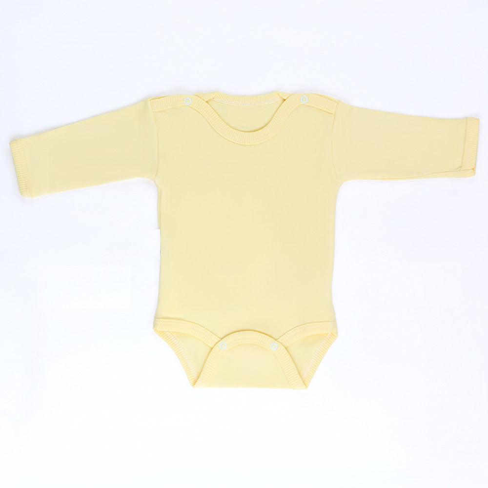 Long Sleeve Baby Bodysuit Yellow (0-12 Months) - 001.0157