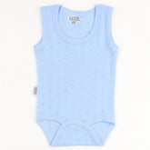 Strap Motif Baby Bodysuit Blue (0-12 Months) - 001.0163