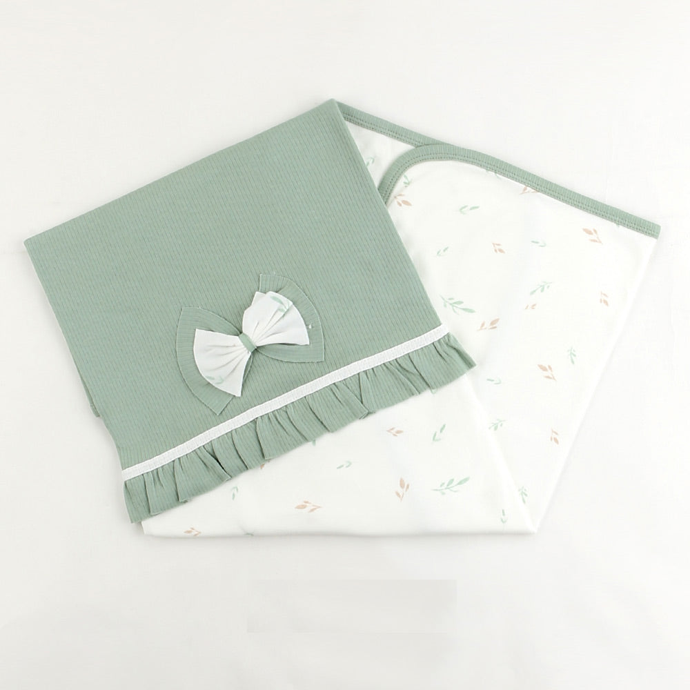 Ruffle Themed Baby Blanket Green - 001.1113