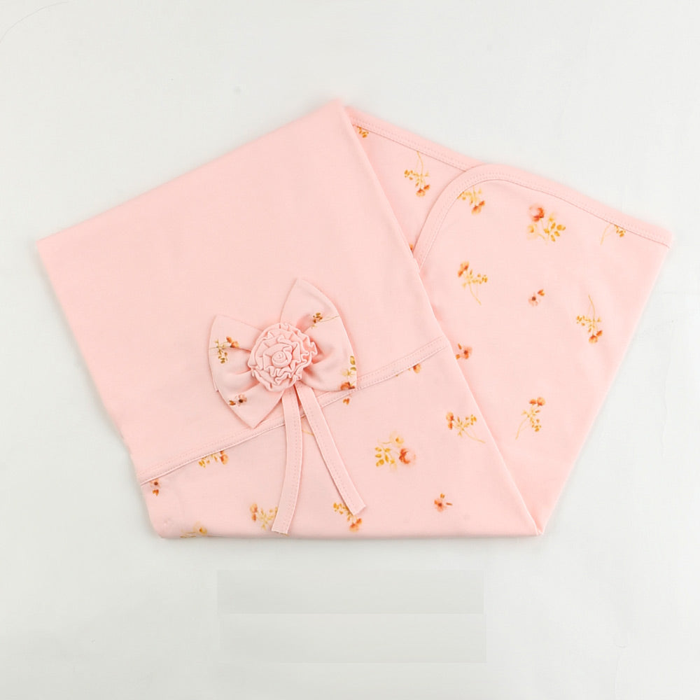 Flower Themed Baby Blanket Salmon - 001.1114