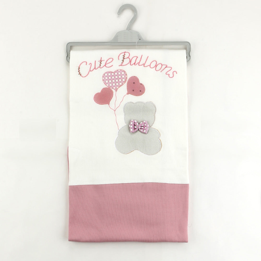 Cute Balloons Themed Baby Blanket Dried Rose - 001.1120