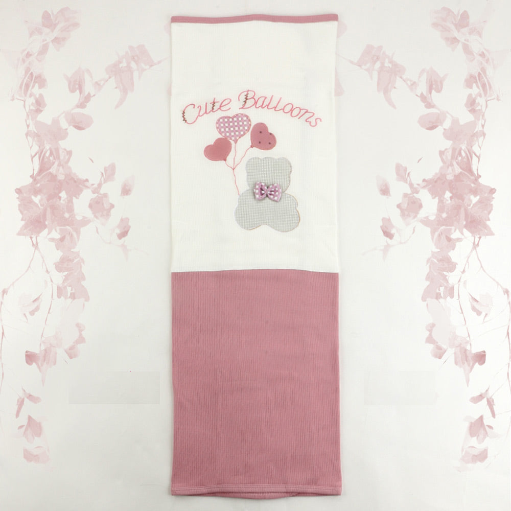 Cute Balloons Themed Baby Blanket Dried Rose - 001.1120