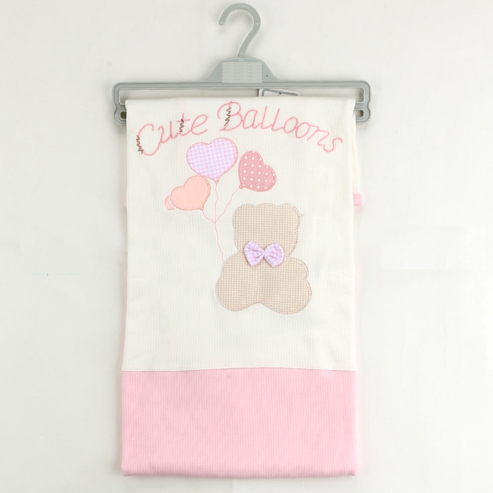 Cute Balloons Themed Baby Blanket Pink - 001.1120