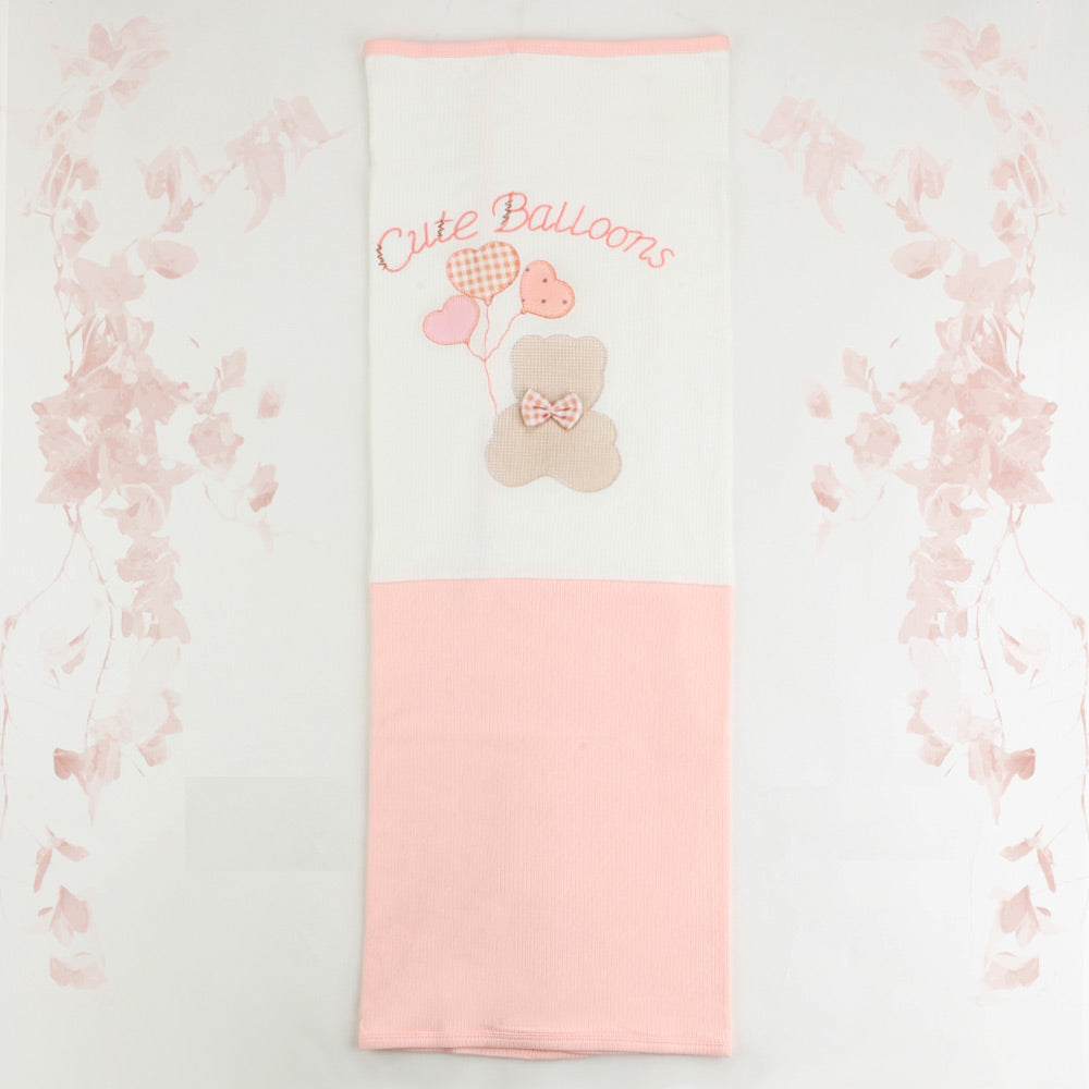 Cute Balloons Themed Baby Blanket Salmon - 001.1120