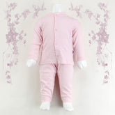 Polka Dot Patterned Baby Pajama Set Pink (3-12 Months) - 001.2328
