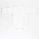 Double Breasted Baby Bodysuit Ecru (0-3 Months) - 001.5903