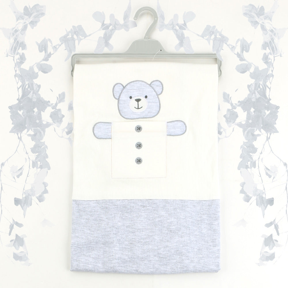 Bear Themed Baby Blanket Grey - 001.9182