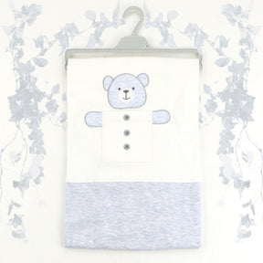 Bear Themed Baby Blanket Grey - 001.9182