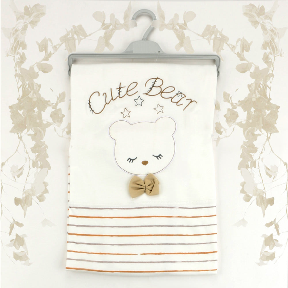 Cute Bear Themed Baby Blanket Coffee - 001.9183