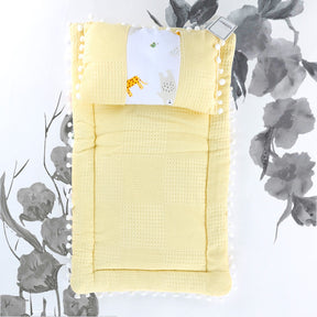 Muslin Fabric Baby Diaper Changing Cushion Yellow - 001.9214