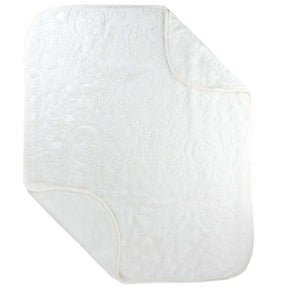 Moon Themed Embossed Plush Baby Blanket White - 001.9760