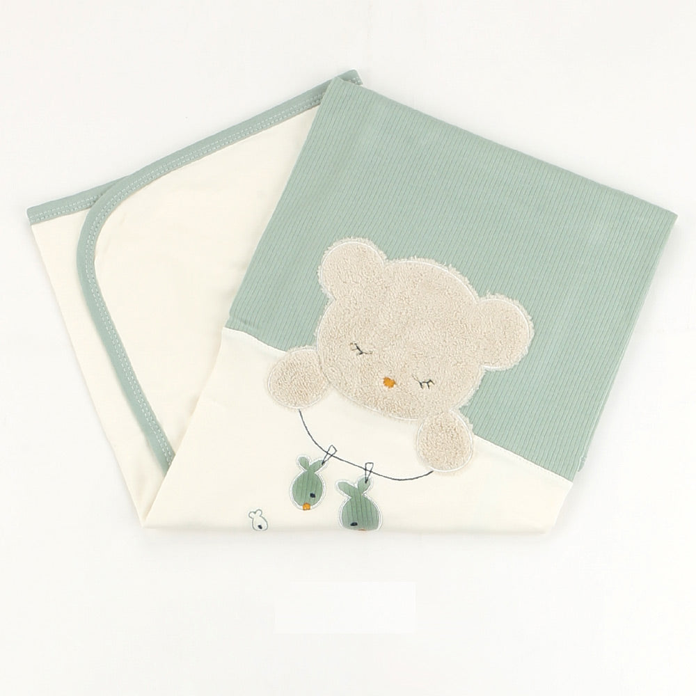 Fisherman Themed Baby Blanket Green - 001.9859