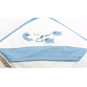 Fish Themed Baby Boy Towel Blue - 001.9879