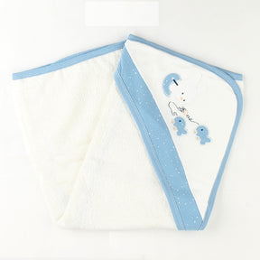 Fish Themed Baby Boy Towel Blue - 001.9879