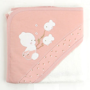 Fish Themed Baby Girl Towel Dried Rose - 001.9880
