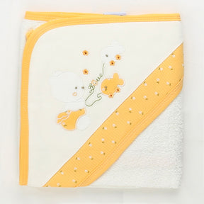 Fish Themed Baby Girl Towel Yellow - 001.9880