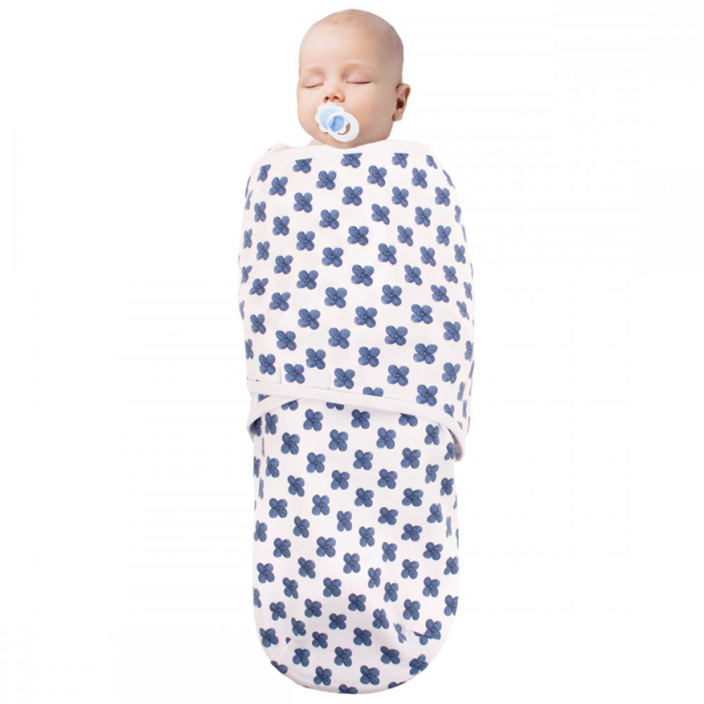 Patterned Baby Swaddle Blue - 012.118