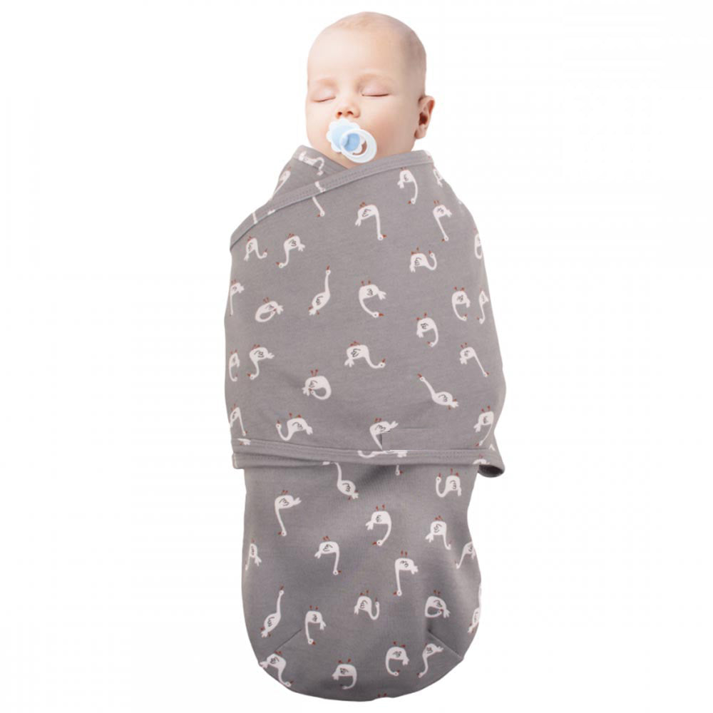 Swan Baby Swaddle Grey - 012.118