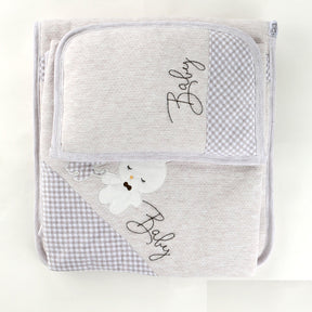 Cat Baby Swaddle, Blanket And Pillow Coffee - 024.1520