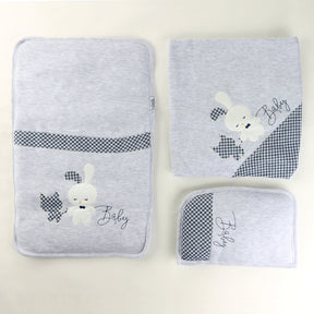 Cat Baby Swaddle, Blanket And Pillow Grey - 024.1520