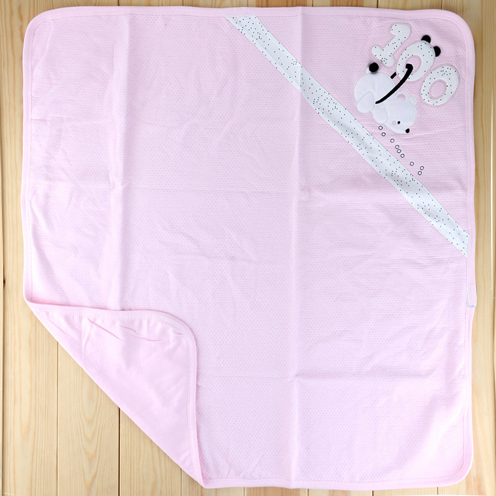 Ponpon Quilted Themed Baby Blanket Pink - 024.3536