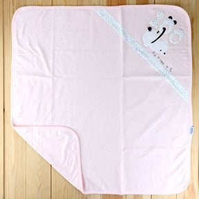 Ponpon Quilted Themed Baby Blanket Salmon - 024.3536