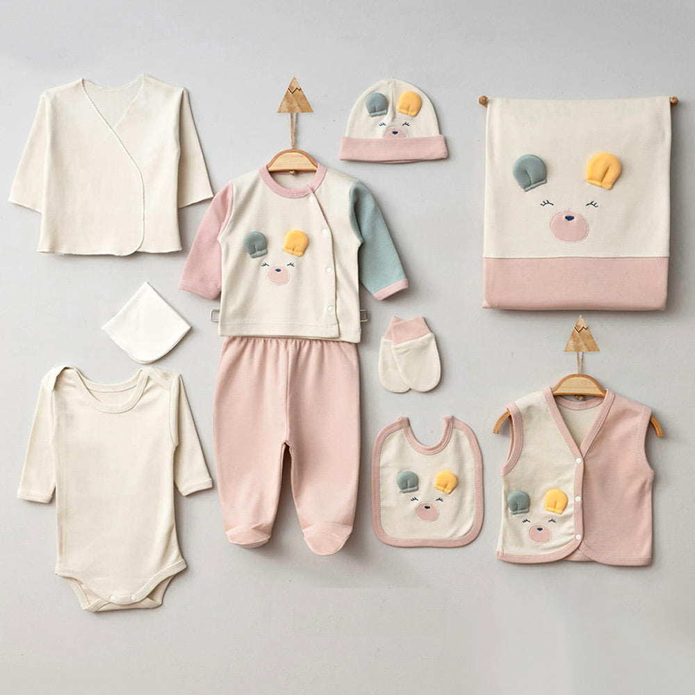 Sweety Baby Themed Hospital Outfit 10-Piece Set Newborn Baby (0-6 Months) - 024.6635