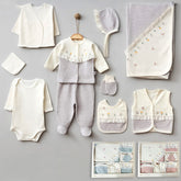 Lace & Flower Themed Hospital Outfit 10-Piece Set Newborn Baby Girl (0-6 Months) - G024.6648