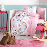 Unicorn Baby Duvet Cover Set Pink - 027.005