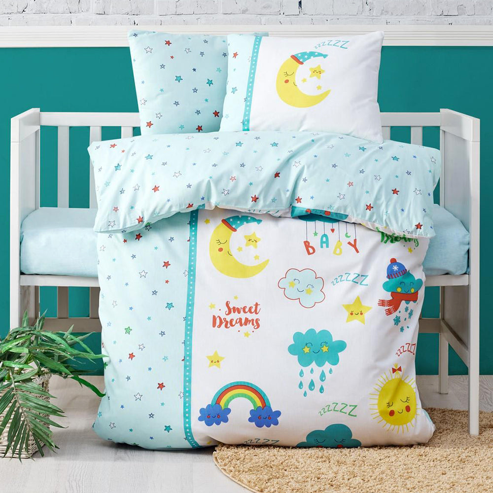 Sweet Dreams Baby Duvet Cover Set Green - 027.005