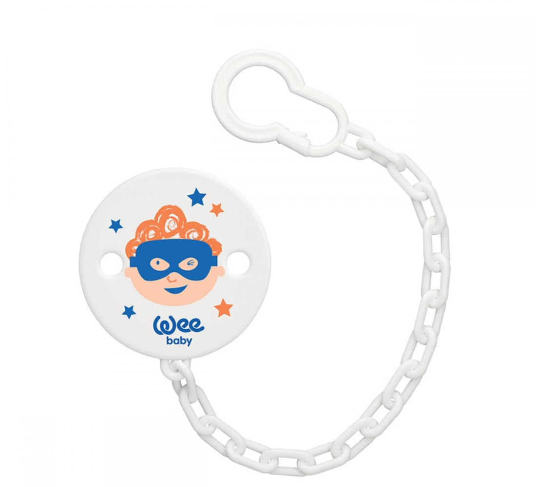 Pirate Themed Baby Boy Pacifier Cord White - 035.901