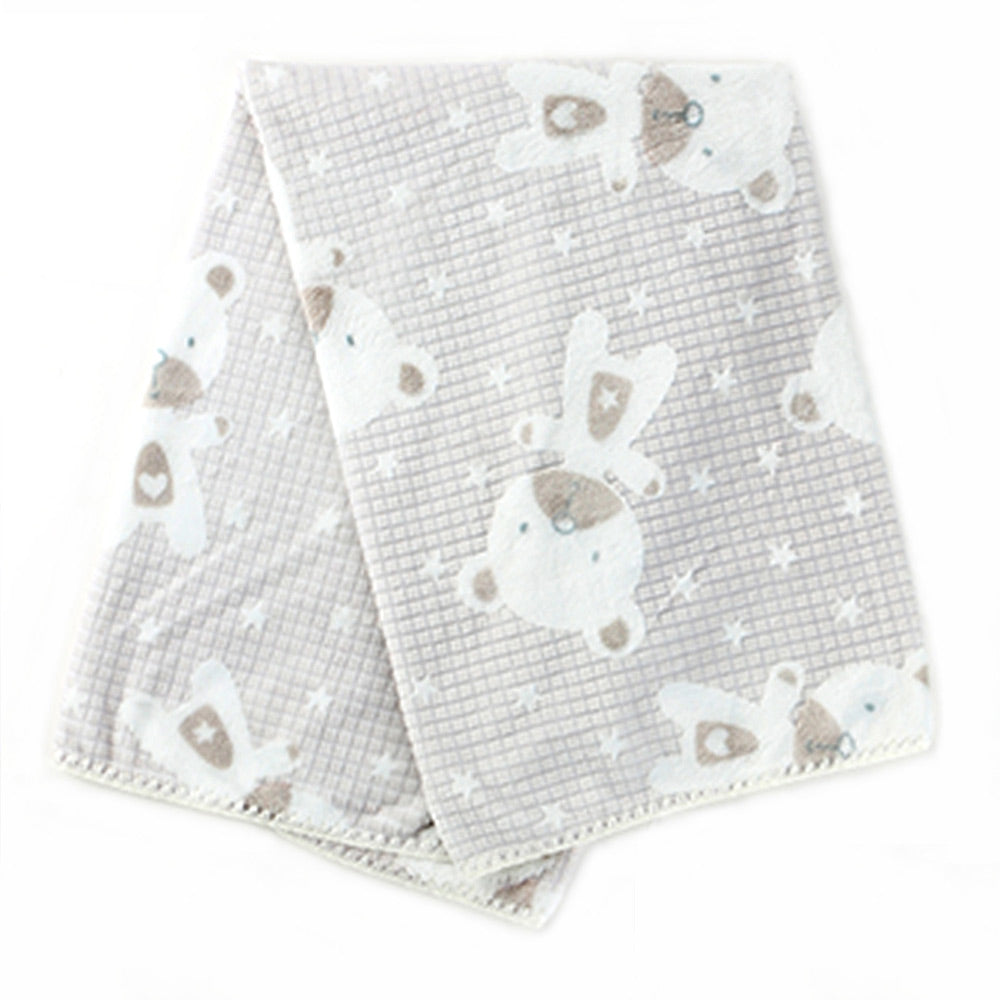 Fancy Bear Themed Baby Blanket Grey - 047.95083.06