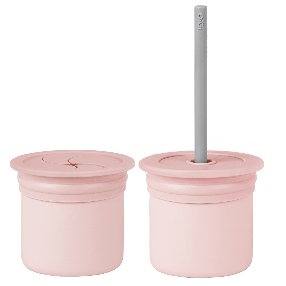 Straw Baby Cup Set Powder (6 Months+) - 063.1100108