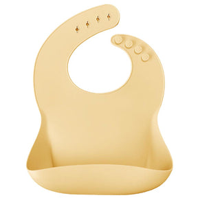Adjustable Neck Silicone Basics Baby Bib Yellow (6 Months+) - 063.1300006