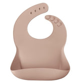 Adjustable Neck Silicone Basics Baby Bib Beige (6 Months+) - 063.1300007