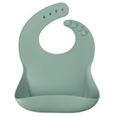 Adjustable Neck Silicone Basics Baby Bib Green (6 Months+) - 063.1300008