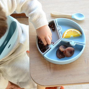 Vacuum Base Puzzle Baby Feeding Plate Pink (6 Months+) - 063.1390002