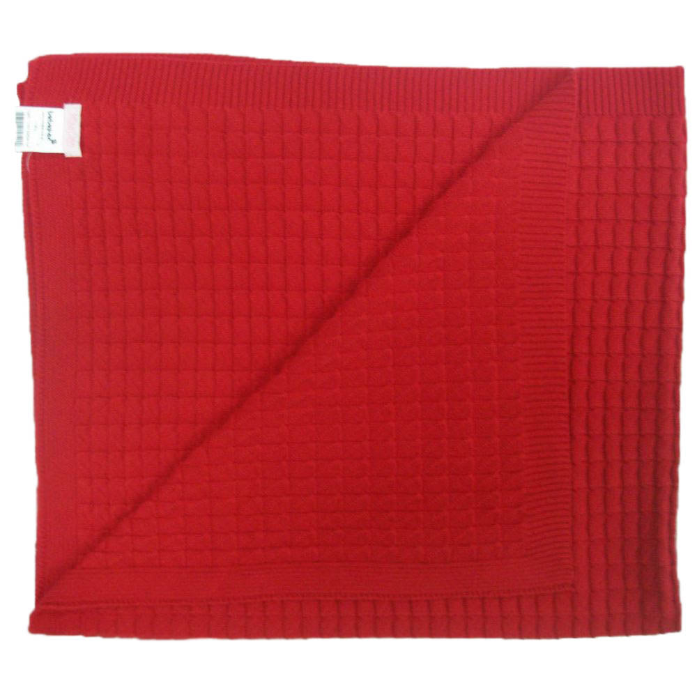 Triangle Knitwear Themed Baby Blanket Red - 073.1052