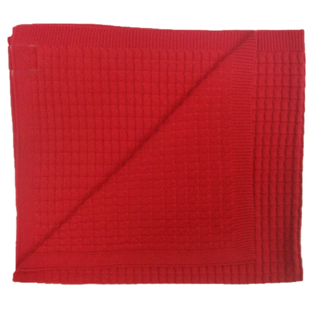 Triangle Knitwear Themed Baby Blanket Red - 073.1052