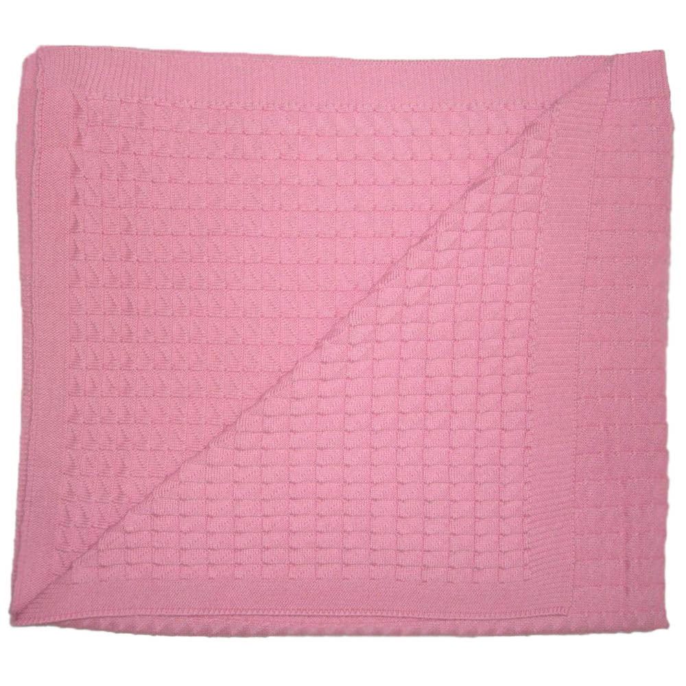 Triangle Knitwear Themed Baby Blanket Pink - 073.1052