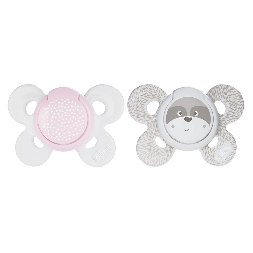 Turtle Themed Dual Comfort Baby Girl Silicone Pacifier Grey (0-6 Months) - 075.7493111