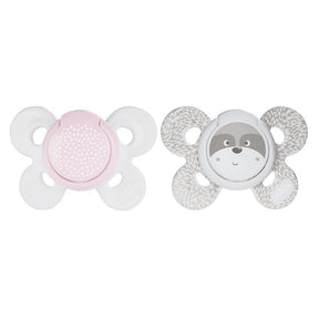 Turtle Themed Dual Comfort Baby Girl Silicone Pacifier Grey (0-6 Months) - 075.7493111