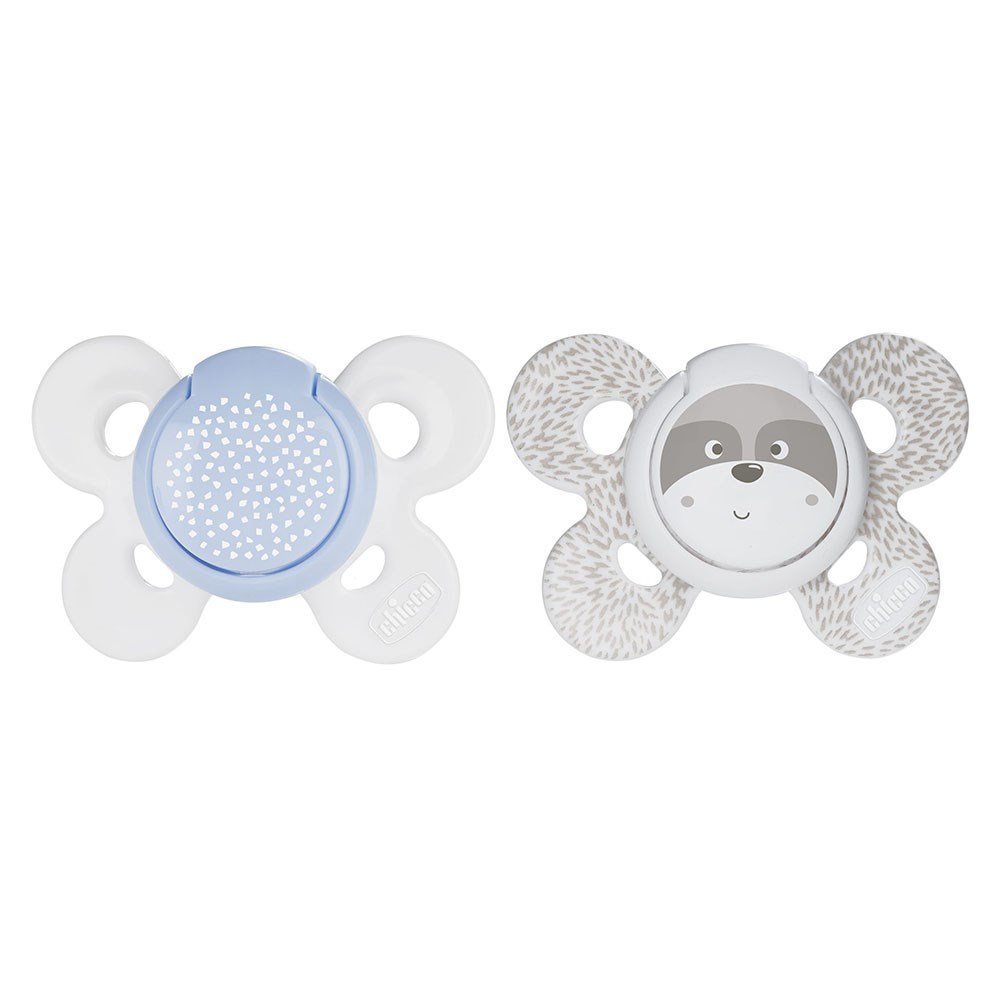 Turtle Themed Dual Comfort Baby Boy Silicone Pacifier Grey (0-6 Months) - 075.7493121