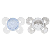 Turtle Themed Dual Comfort Baby Boy Silicone Pacifier Grey (0-6 Months) - 075.7493121